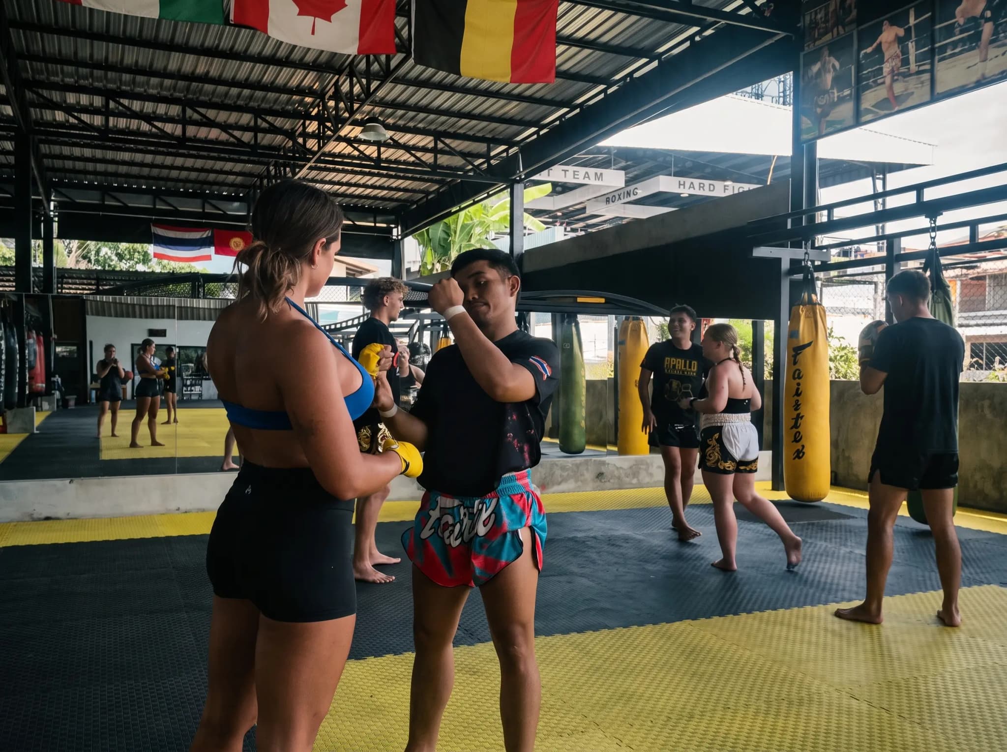 Technique et sparring contrôlé